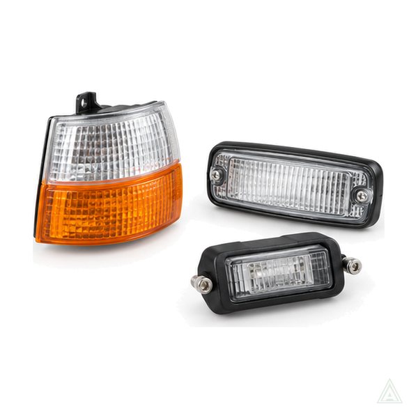 Corner, parking & number plate lamps
